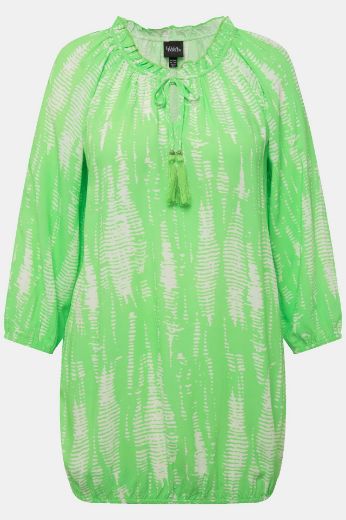 Plus size veliki brojevi Bluza s 3/4 rukavima i elastičnim rubom za punije