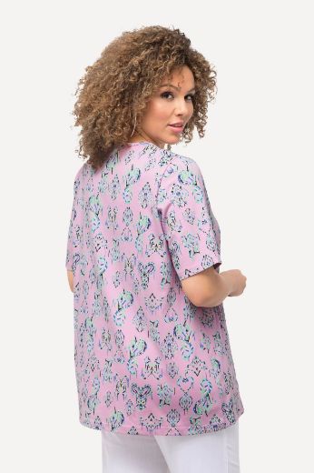 Plus size veliki brojevi Majica kratkih rukava širokog A kroja V izrez za punije