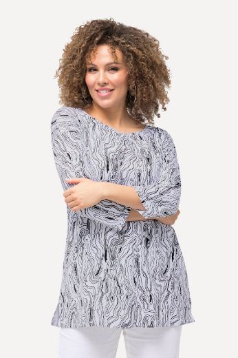 Plus size veliki brojevi Majica s 3/4 rukavima i printom za punije