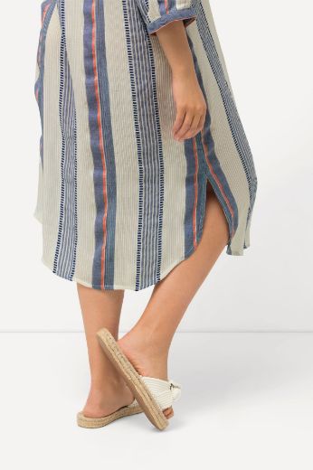 Plus size veliki brojevi Haljina Kaftan s 3/4 rukavima V izrez za punije