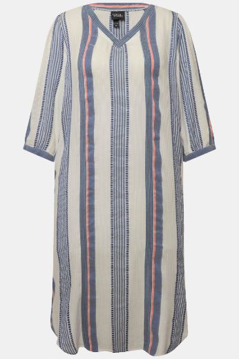 Plus size veliki brojevi Haljina Kaftan s 3/4 rukavima V izrez za punije