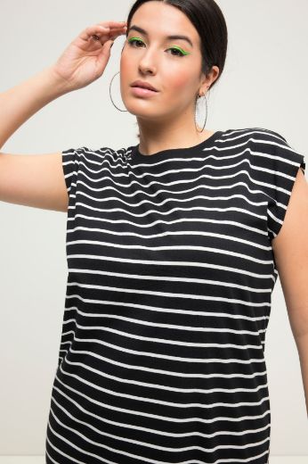 Plus size veliki brojevi Haljina okruglog ovratnika šireg kroja za punije