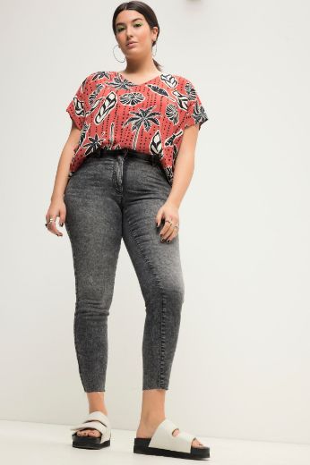 Plus size veliki brojevi Traperice rezanih nogavica uski model za punije