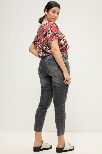Plus size veliki brojevi Traperice rezanih nogavica uski model za punije