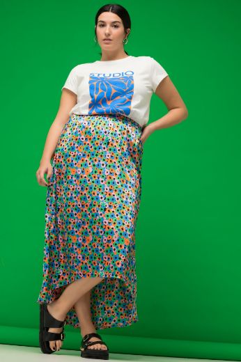 Plus size veliki brojevi Suknja midi A kroja za punije