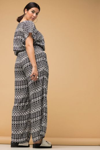 Plus size veliki brojevi Hlače s elastičnim strukom širokih nogavica za punije