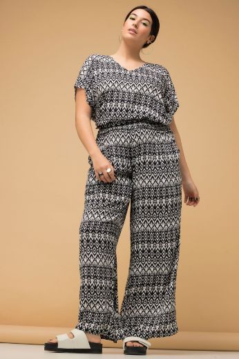 Plus size veliki brojevi Hlače s elastičnim strukom širokih nogavica za punije