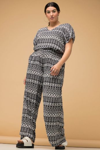 Plus size veliki brojevi Hlače s elastičnim strukom širokih nogavica za punije