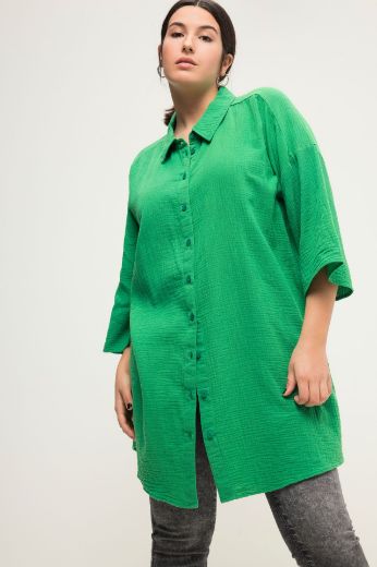 Plus size veliki brojevi Bluza šireg kroja s 3/4 rukavima za punije