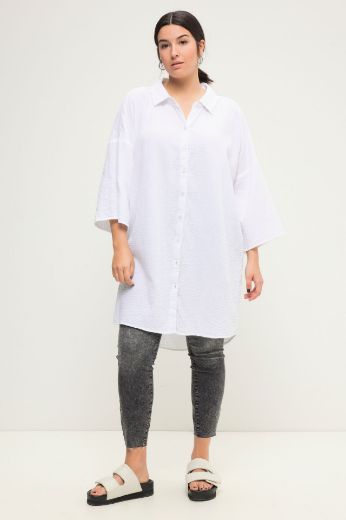 Plus size veliki brojevi Bluza šireg kroja s 3/4 rukavima za punije