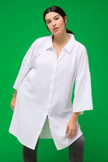 Plus size veliki brojevi Bluza šireg kroja s 3/4 rukavima za punije