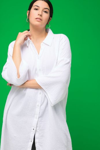 Plus size veliki brojevi Bluza šireg kroja s 3/4 rukavima za punije