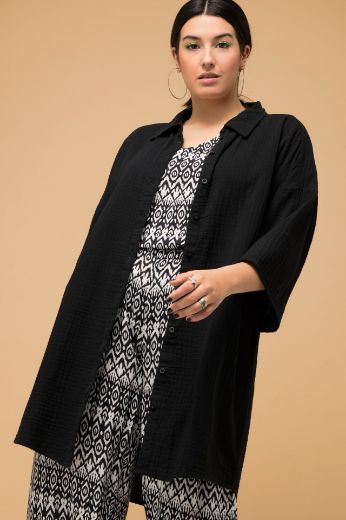 Plus size veliki brojevi Bluza šireg kroja s 3/4 rukavima za punije