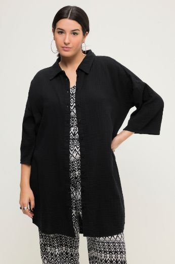 Plus size veliki brojevi Bluza šireg kroja s 3/4 rukavima za punije