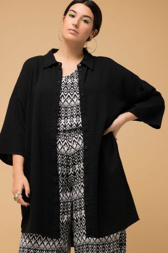 Plus size veliki brojevi Bluza šireg kroja s 3/4 rukavima za punije