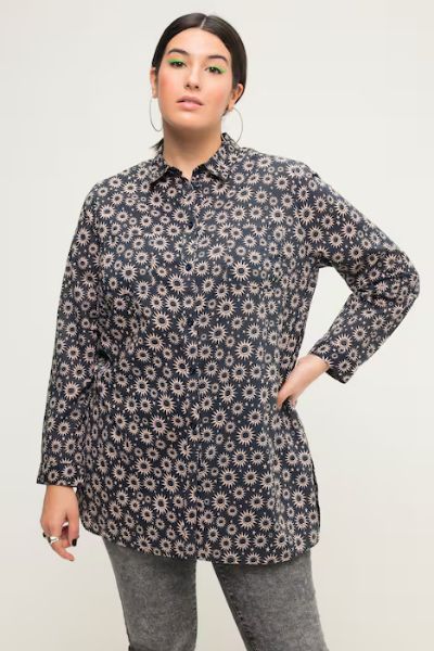 Veliki brojevi Bluza dugih rukava s manžetama moda za punije