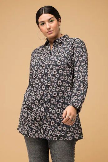 Plus size veliki brojevi Bluza dugih rukava s manžetama za punije