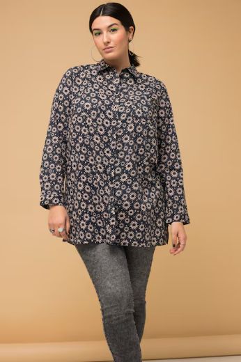 Plus size veliki brojevi Bluza dugih rukava s manžetama za punije