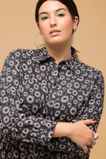 Plus size veliki brojevi Bluza dugih rukava s manžetama za punije