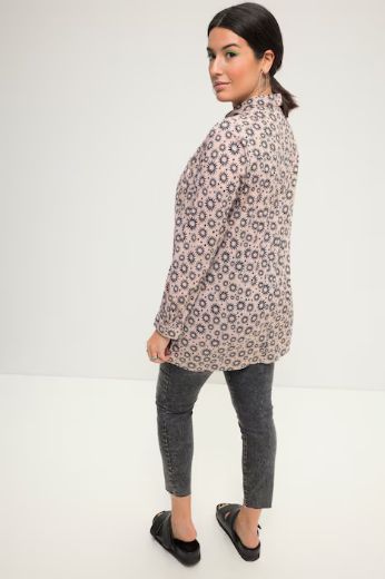 Plus size veliki brojevi Bluza dugih rukava s manžetama za punije
