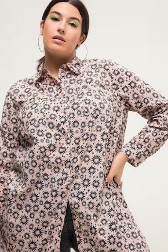 Plus size veliki brojevi Bluza dugih rukava s manžetama za punije