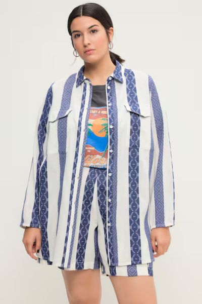 Veliki brojevi Bluza široki model moda za punije