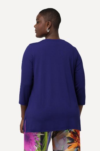 Plus size veliki brojevi Majica s dekorativnim ovratnikom za punije
