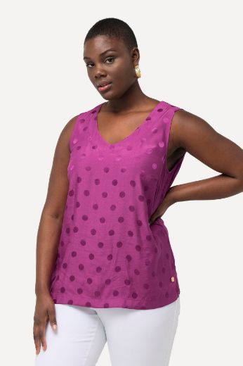 Plus size veliki brojevi Bluza bez rukava V izreza za punije