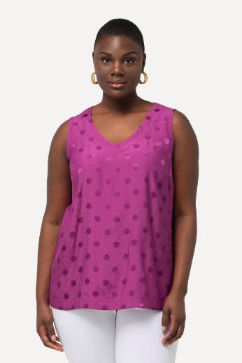 Plus size veliki brojevi Bluza bez rukava V izreza za punije