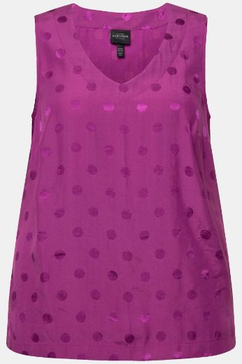Plus size veliki brojevi Bluza bez rukava V izreza za punije