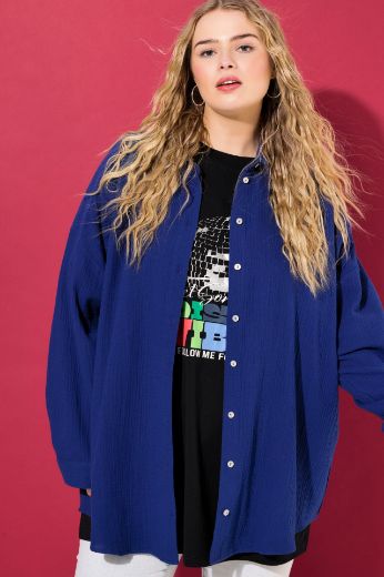 Plus size veliki brojevi Bluza na kopčanje za punije