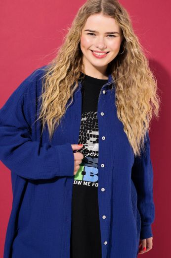 Plus size veliki brojevi Bluza na kopčanje za punije