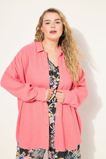 Plus size veliki brojevi Bluza na kopčanje za punije