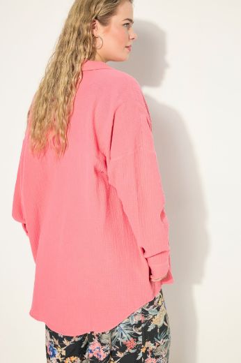 Plus size veliki brojevi Bluza na kopčanje za punije