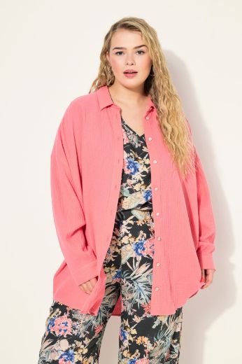 Plus size veliki brojevi Bluza na kopčanje za punije