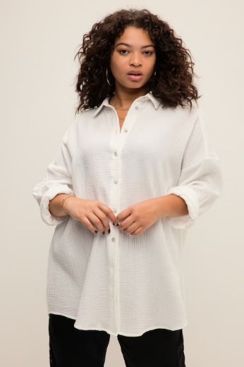 Plus size veliki brojevi Bluza na kopčanje za punije