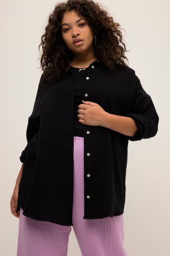 Plus size veliki brojevi Bluza na kopčanje za punije