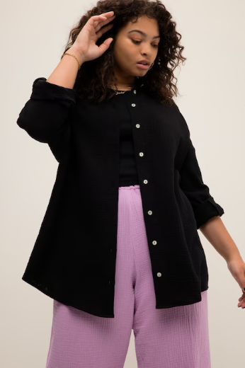 Plus size veliki brojevi Bluza na kopčanje za punije