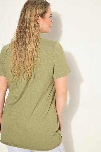 Plus size veliki brojevi Majica V ovratnika za punije