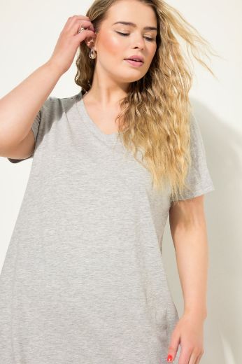 Plus size veliki brojevi Majica V ovratnika za punije