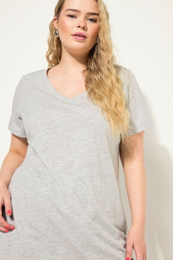 Plus size veliki brojevi Majica V ovratnika za punije
