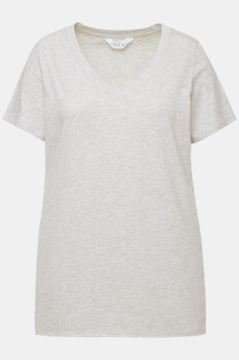 Plus size veliki brojevi Majica V ovratnika za punije