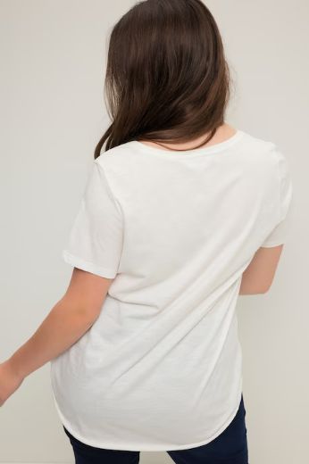 Plus size veliki brojevi Majica V ovratnika za punije