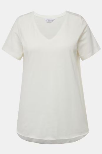 Plus size veliki brojevi Majica V ovratnika za punije
