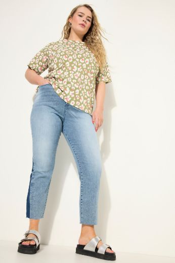 Plus size veliki brojevi Traperice visokog struka za punije