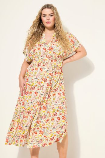 Plus size veliki brojevi Haljina Midi A kroja za punije