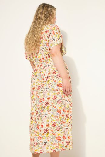 Plus size veliki brojevi Haljina Midi A kroja za punije