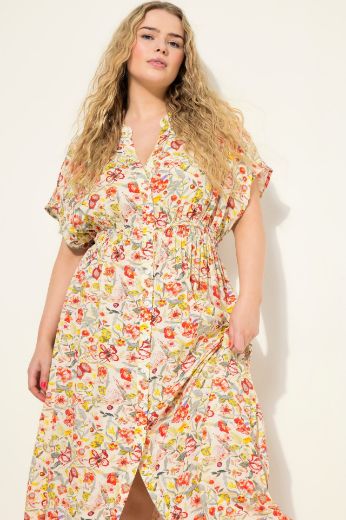 Plus size veliki brojevi Haljina Midi A kroja za punije