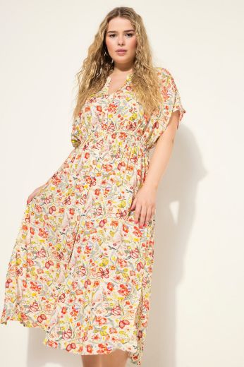 Plus size veliki brojevi Haljina Midi A kroja za punije