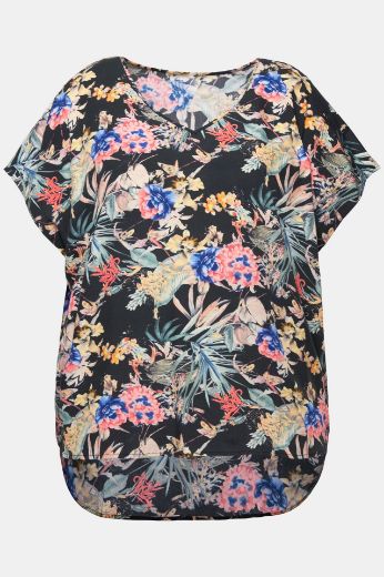 Plus size veliki brojevi Bluza kratkih rukava širi kroj za punije